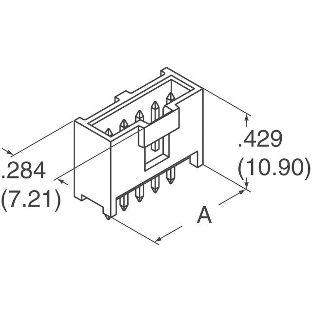 901361205 Molex  Embases à broches mâles